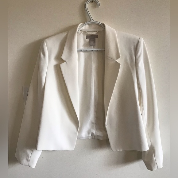 BNWOT - H&M cropped tuxedo blazer never worn - Picture 1 of 9